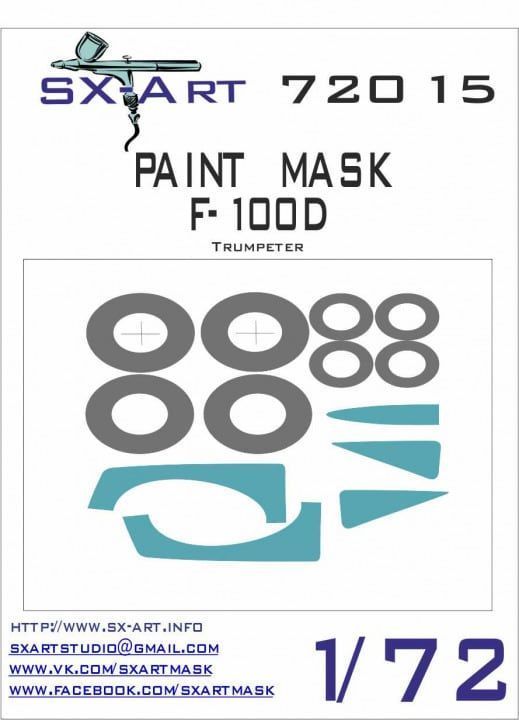 1:72 Paint mask F-100d