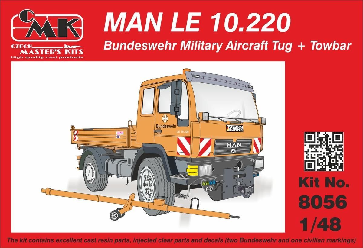 1:48 MAN LE 10.220 Bundeswehr Military Aircraft Tug + Towbar