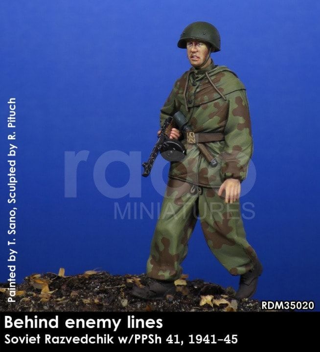 1:35 Behind enemy lines, Soviet Razvedchik w/PPSh 41, 1941-45