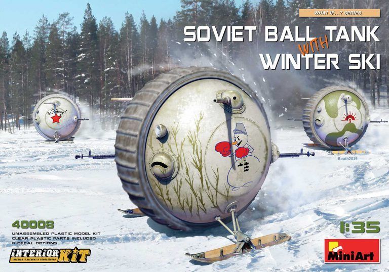 1:35 SOVIET BALL TANK w/ WINTER SKI. INTERIOR KIT