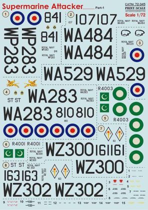 1:72 Supermarine Attacker Pt.1 (wet decals)