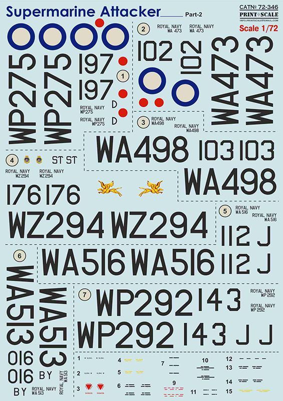 1:72 Supermarine Attacker Pt.2 (wet decals)