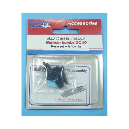 1:72 German bombs SC50 (4 pcs., incl.decal)