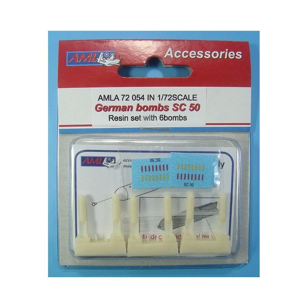 1:72 German bombs SC50 (6 pcs., incl.decal)