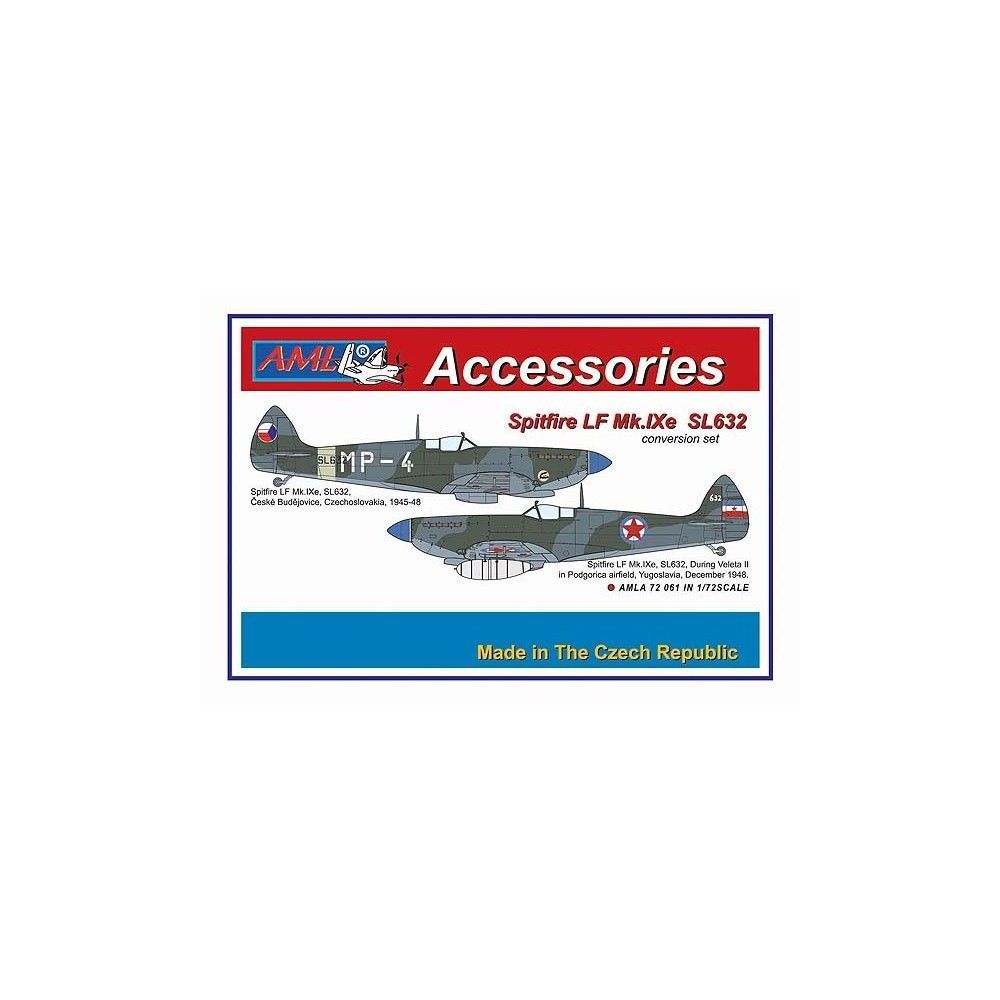 1:72 Spitfire LF Mk.IXe SL632 Conv.set (CZ,Yugosl)