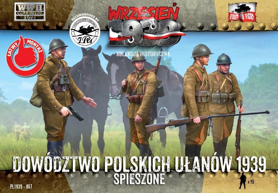 1:72 Polish Uhlans Headquarters on foot (Officers figures set)