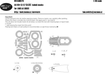 1:48 Mask IAI KFIR C2/C7 BASIC (AMK 88001)