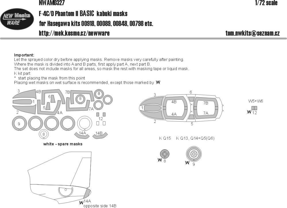 1:72 Mask F-4C/D Phantom II BASIC (HAS)