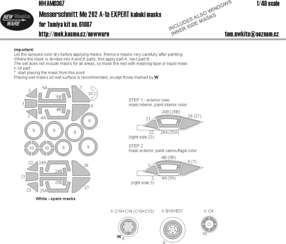 1:48 Mask Me 262 A-1a EXPERT (TAM 61087)