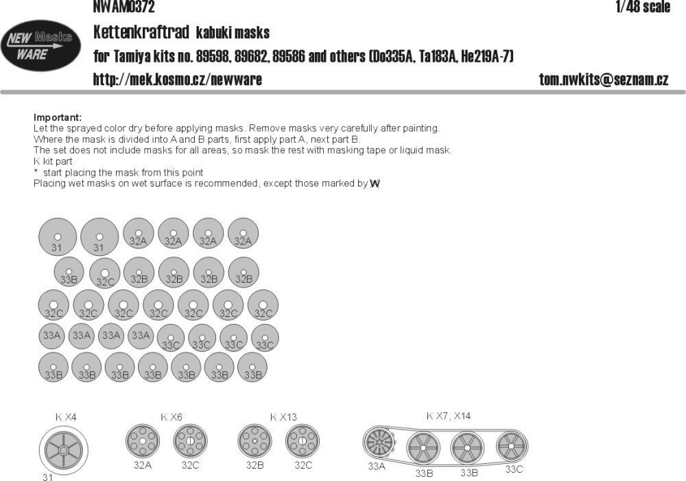 1:48 Mask Kettenkraftrad (TAM)