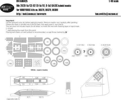 1:48 Mask Me 262B-1a/CS-92 BASIC (HOBBYB)