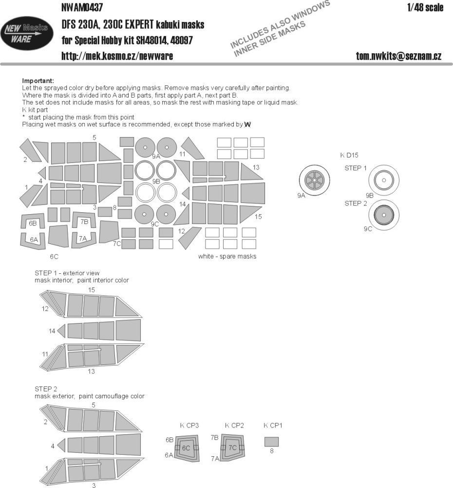 1:48 Mask DFS 230A, 230C EXPERT (SP.HOB. 48014/97)