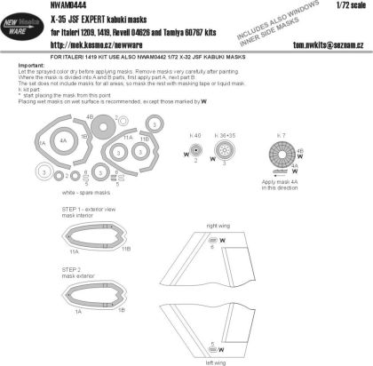 1:72 Mask X-35 JSF EXPERT (ITAL/REV/TAM)