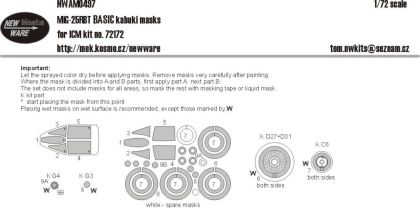 1:72 Mask MiG-25RBT BASIC (ICM 72172)