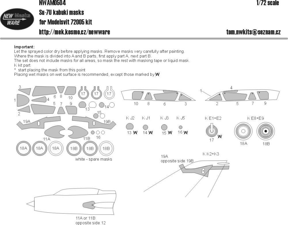 1:72 Mask Su-7U (MSVIT)