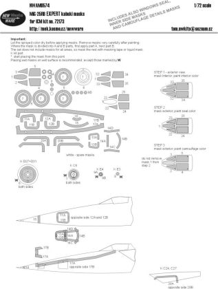 1:72 Mask MiG-25RB EXPERT (ICM 72173)