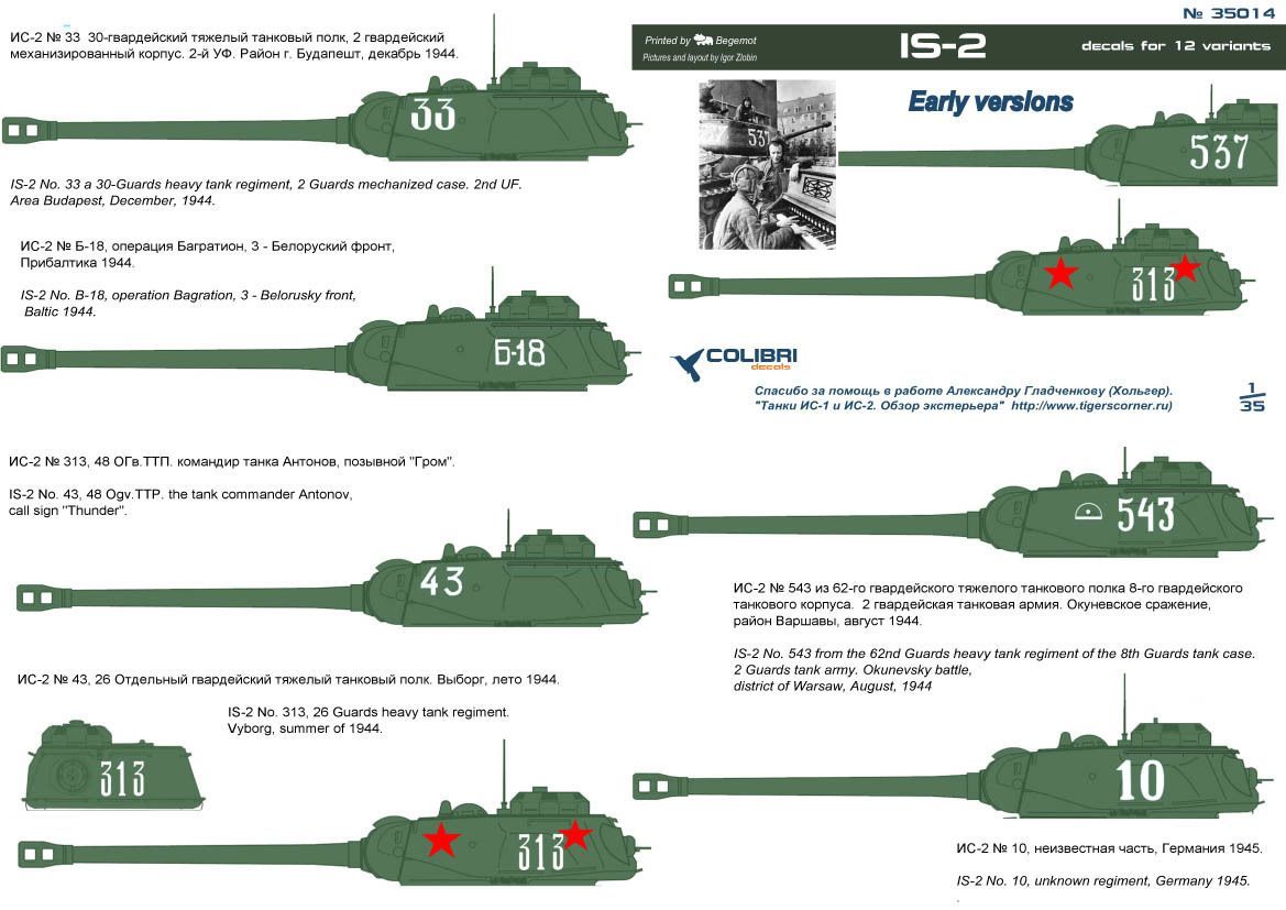 1:35 IS-2 Early versions