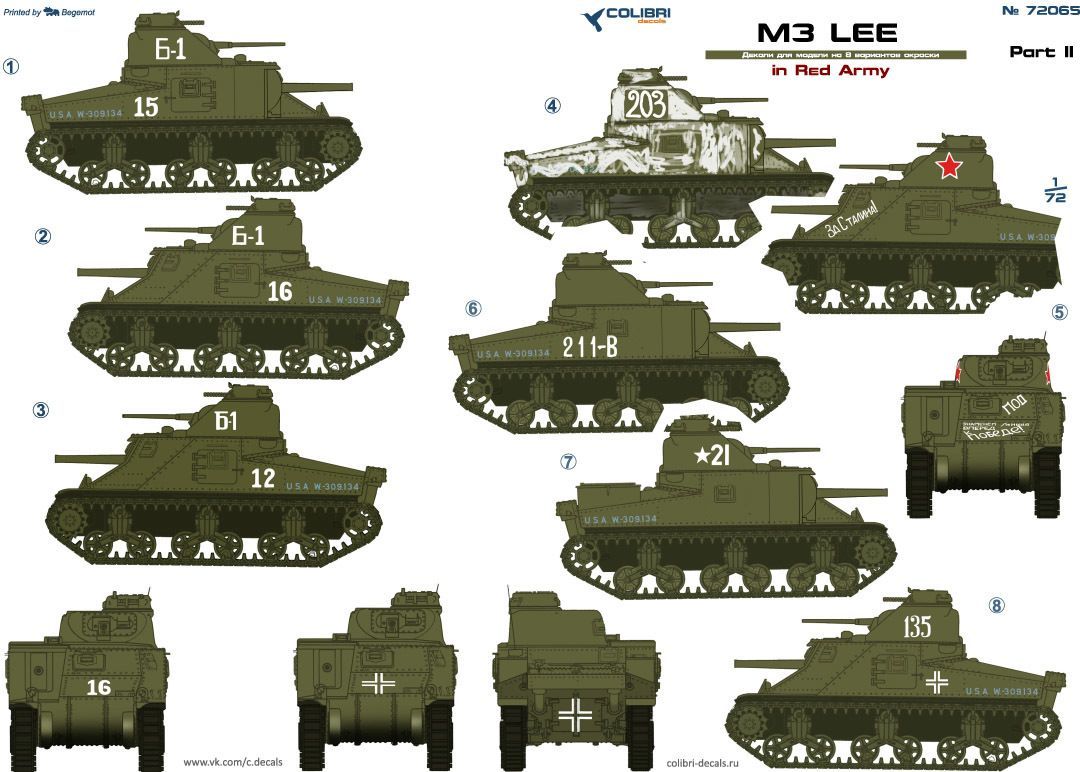 1:72 M3 Lee in Red ArmyPart II