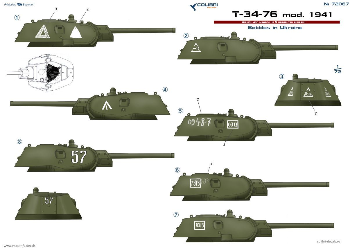 1:72 T-34-76 mod. 1941 Part II Battles in Ukraine