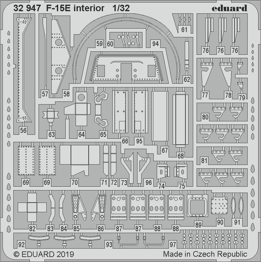 1:32 McDonnell F-15E Strike Eagle interior