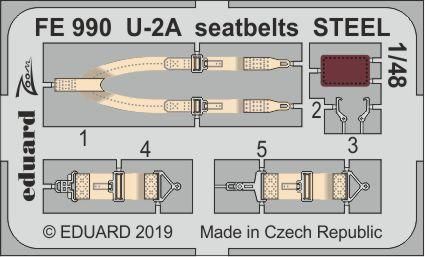 1:48 Lockheed U-2A Dragon Lady seatbelts STEEL