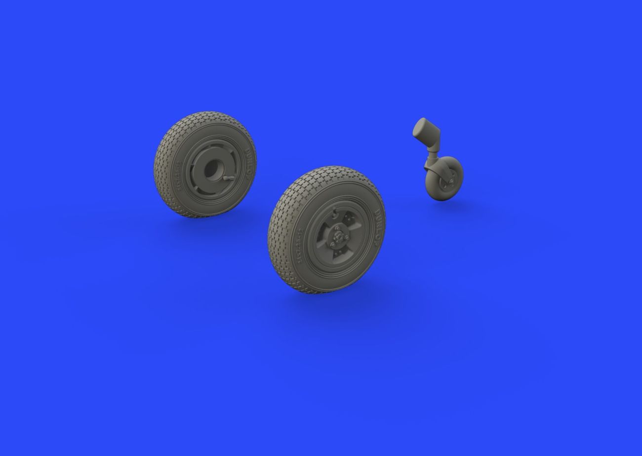 1:48 Supermarine Spitfire Mk.XIV wheels - 3spoke