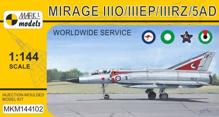 1:144 Dassault Mirage IIIO/EP/RZ/5AD 'Worldwide Service'