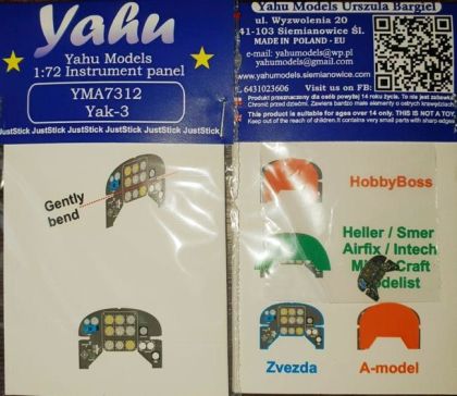 1:72 Yak-3 - instrument panel