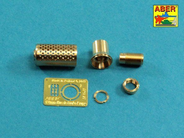 1:35 Muzzle brake fit to barrel for Krupp 12,8cm PAK 44 Anti-Tank Gun
