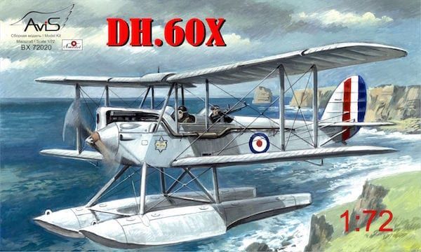 1:72 de Havilland DH.60X RAF Gipsy Moth Coupe float plane