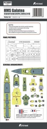 1:700 HMS Galatea Paintmask (FH1158)