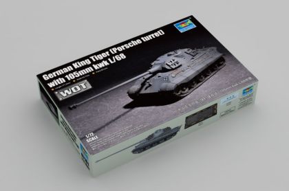 1:72 German King Tiger (Porsche turret) with 105mm kwk L/68