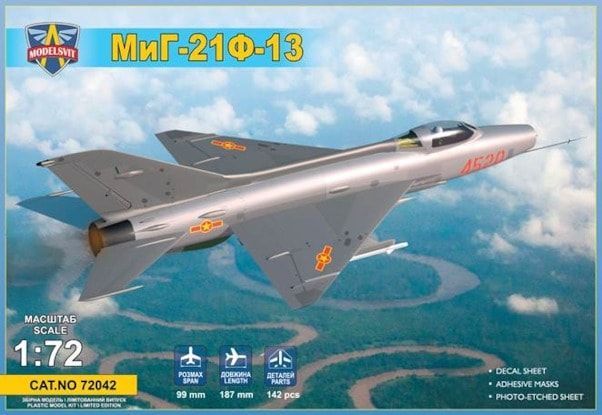 1:72 MiG-21 F-13 Supersonic jet fighter