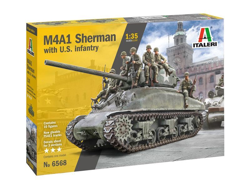 1:35 M4A1 SHERMAN with U.S. infantry