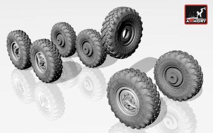 1:72 ZiL-131 wheels w/ M-93 tires