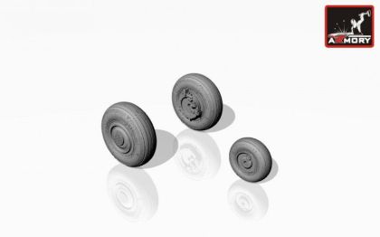 1:144 Sukhoj Su-27 Flanker wheels, early