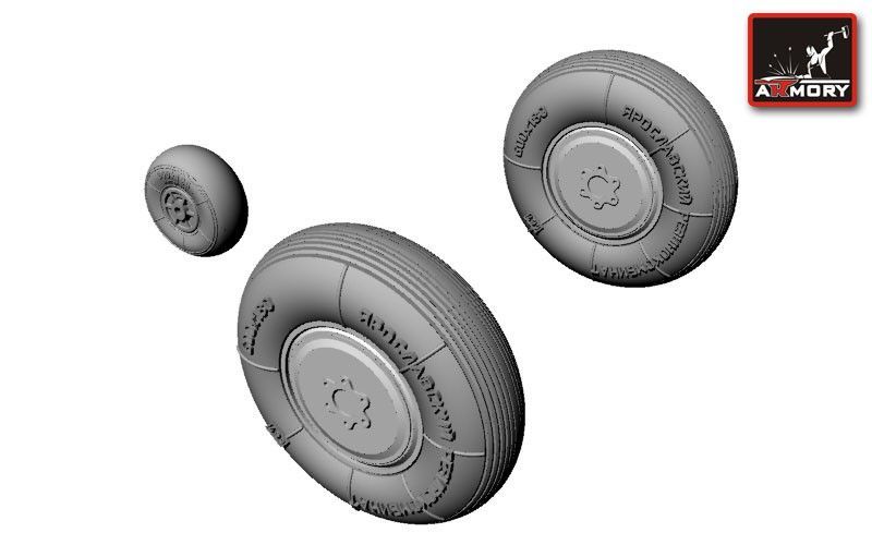 1:48 Yakovlev Yak-1 wheels (universal)