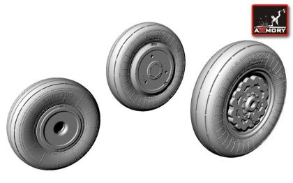 1:48 Sukhoj Su-17/-22 Fitter wheels (for any kit)