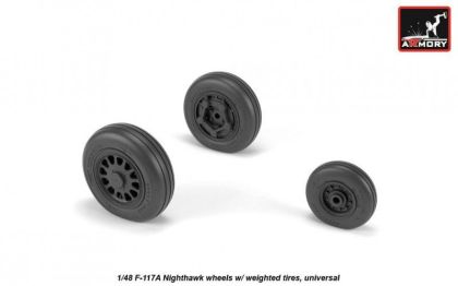1:48 F-117A wheels w/ weighted tires
