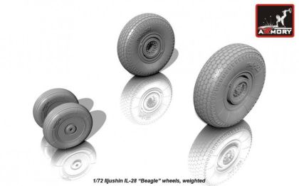 1:72 Iljushin IL-28 Beagle wheels, weighted, universal