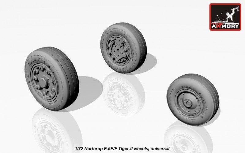 1:72 Northrop F-5E/F Tiger-II wheels, universal
