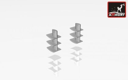 1:72 Mikoyan MiG-25 intake air flow splitters