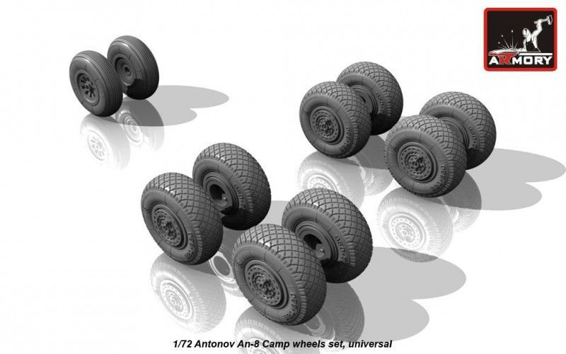 1:72 Antonov An-8 Camp wheels, universal