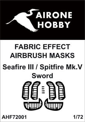 1:72 Seafire III / Spitfire Mk.V Fabric Effect Airbrush Masks