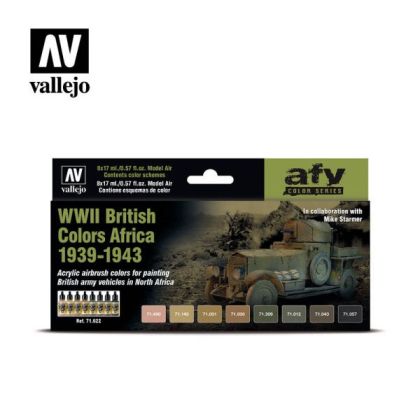 WWII British Colors Africa 1939-1943 Set