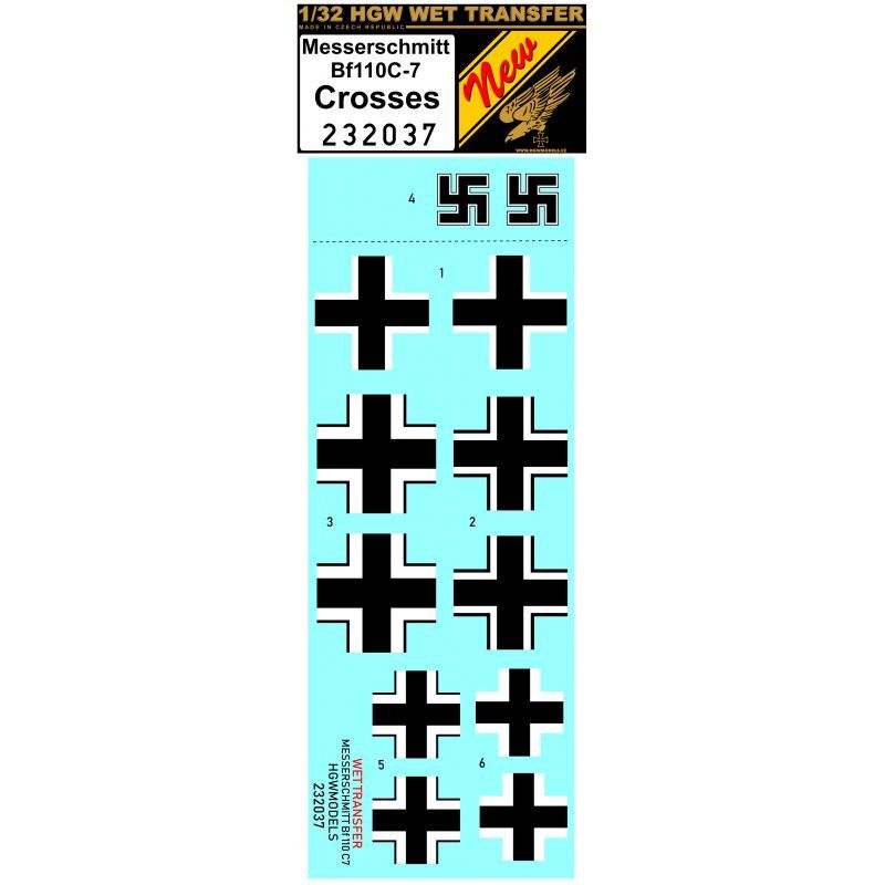 1:32 Bf110 - crosses
