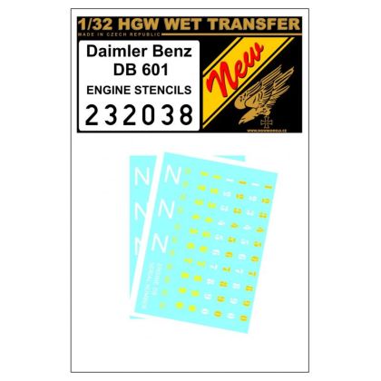 1:32 Daimler Benz 601 Engine Stencils
