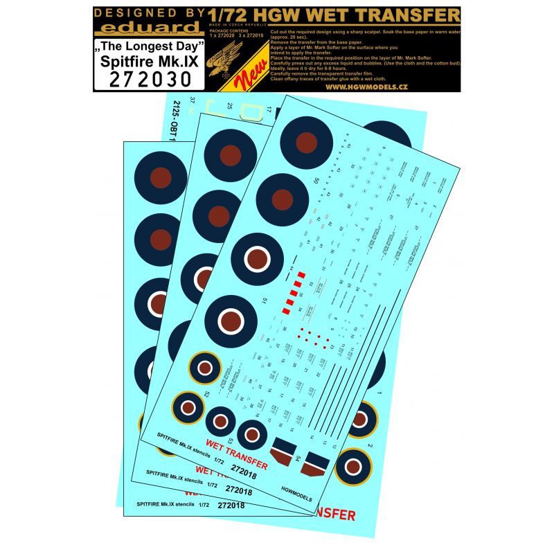 1:48 Spitfire Mk.IX - Markingy + Popisky