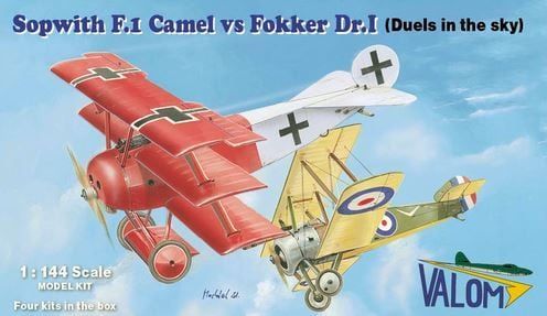 1:144 Sopwith F.1 Camel vs Fokker Dr.I