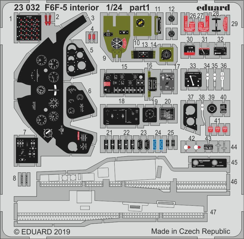 1:24 F6F-5 interior